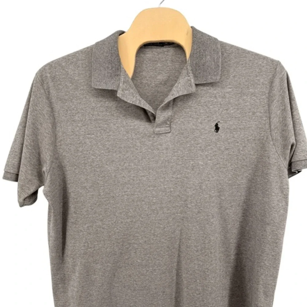Polo Ralph Lauren Polo‎ Shirt Men 2XB Pre-Owned Jersey Polo Gray SS Pony Logo